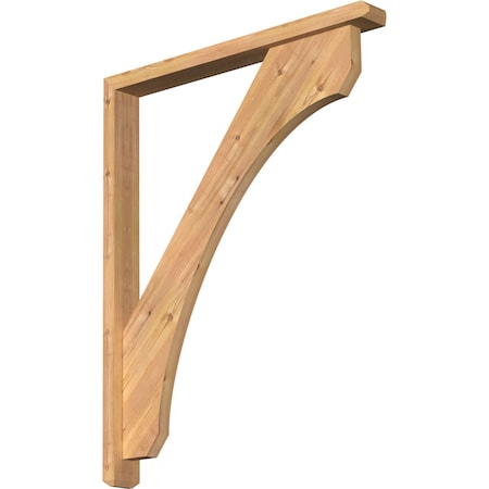 Legacy Craftsman Smooth Bracket W/ Offset Brace, Western Red Cedar, 3 1/2W X 32D X 40H